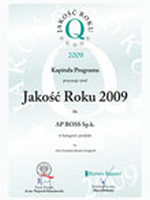  Kolagen otrzymał nagrodę Jakość Roku 2009 przyznaną przez Polskie Centrum Badań i Certyfikacji oraz Biznes Raport - dodatek do Gazety Prawnej.